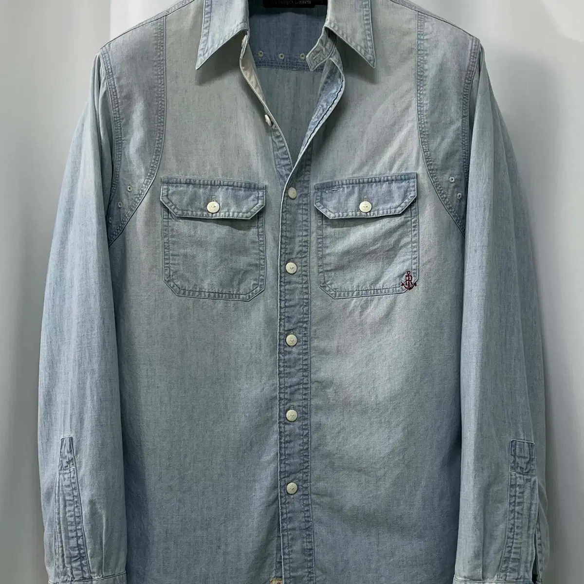 navy polo ralph lauren work shirt