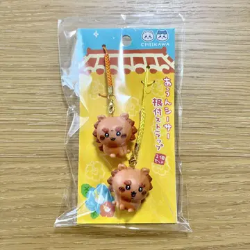 새상품 치이카와 (먼작귀) 아운 시사 족자 스트랩 시사 기념품 가게