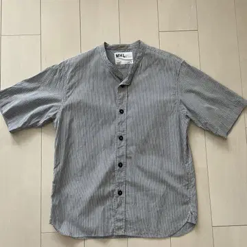 MHL 코튼 린넨 스트라이프 코튼 스트라이프 사이즈 S