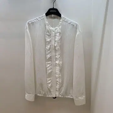 [정품] DorotheeSchumacher 화이트 프릴 긴팔 셔츠