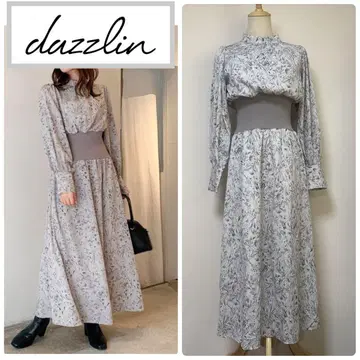 dazzlin 다즐린 라인 아트 리브 원피스