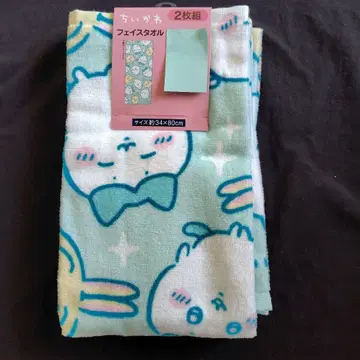 치이카와 페이스타월 2장 세트 34 x 80cm
