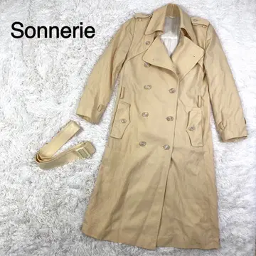 Sonnerie SUZUYA 베이지 컬러 벨트 부착 트렌치코트