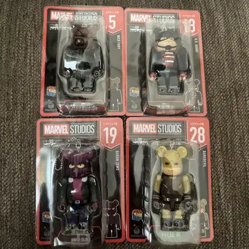 MARVEL STUDIOS BE@RBRICK 피규어 4개 세트