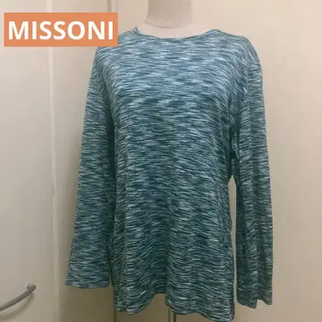 MISSONI 블루 계열 그라데이션 긴팔 티셔츠
