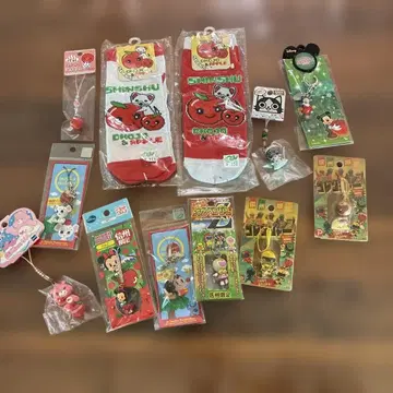 오른쪽 상단! 신슈 한정판 미키 미니 스트랩 양말 세트