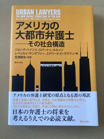 [ 미국 대도시 변호사 - 그 사회 구조 ] 현대 인문학사