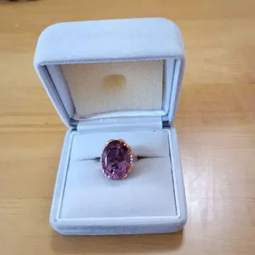 자수정 반지 k18