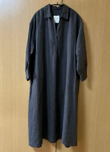 그린 라벨 릴랙싱 다크 그레이 셔츠 원피스 긴팔