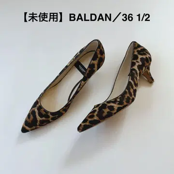 미사용 BALDAN 발단 펌프스 레오파드 송치 23.5cm