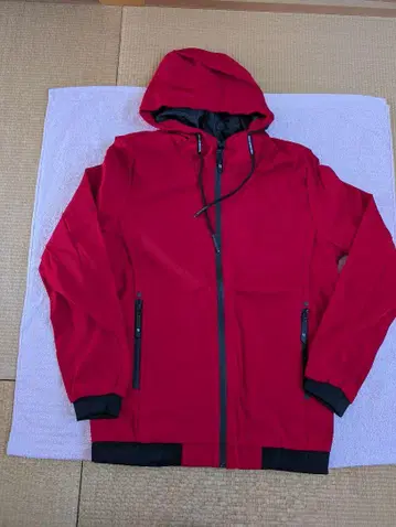 후드 부착 자켓 아우터 코트 Red XL