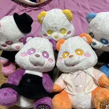 AAA 에~팬더 봉제 인형 5체 세트