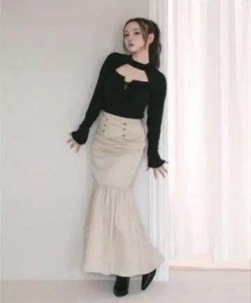 andmary 미라 티어드 스커트