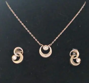 STAR JEWELRY 다이아몬드 목걸이 & 귀걸이 WG