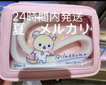 리락쿠마 스토어 GINZA 윈도우 클리어 파우치 코리락쿠마