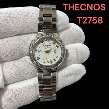 TECHNOS 테크노스 T2758 손목시계 아날로그 크리스탈 장식 여성용