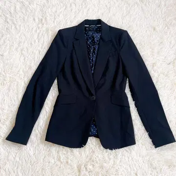 ZARA 자라 베이직 테일러드 자켓 블랙 하트 1 버튼 34
