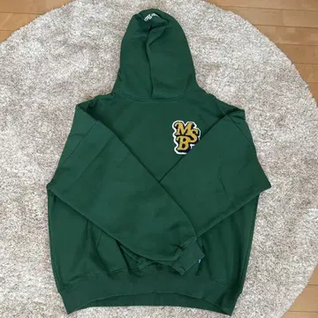 MSB 자수 로고 다크 그린 후드티