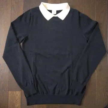 12closet 카라 부착 니트 LEE 후쿠다 마코토