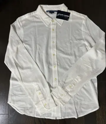 새상품 미사용품 택 포함! 랄프 로렌 골프 긴팔 피케 셔츠 아이보리