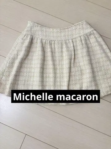 미셸 마카롱 슬림 레그 엘레강트 레이스 스커트 미니 스커트