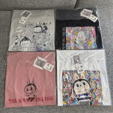 UNIQLO POPMART UT 러브브 유니클로 M 4장 세트
