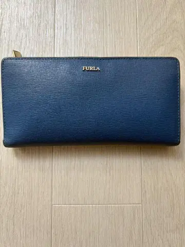 FURLA 훌라 장지갑 L자 라운드 지퍼 블루