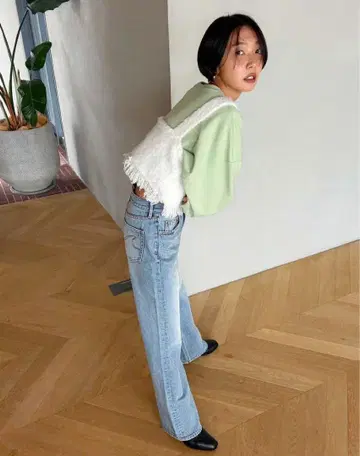 searoomlynn CURL 부클레 2WAY KNIT 프린지 베스트