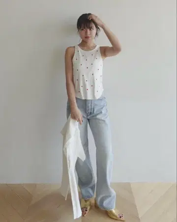 searoomlynn HEART EMBROIDERY 패드 in 여성 탱크