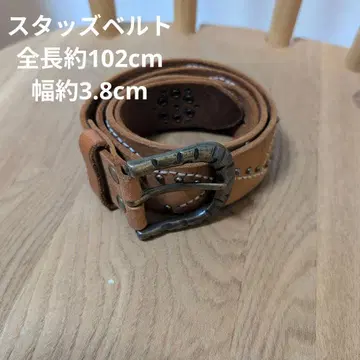 스터드 벨트 제조사 불명 전체 길이 약 102cm 폭 약 3.8cm
