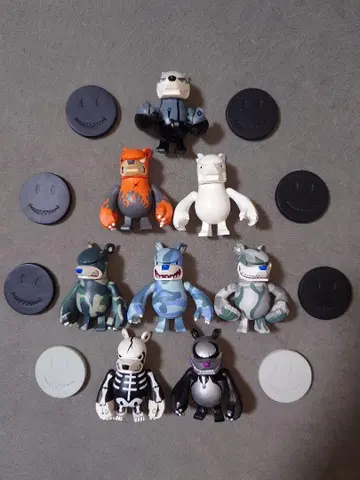 TOUMA 너클베어 가챠 KNUCKLE BEAR 8체 세트