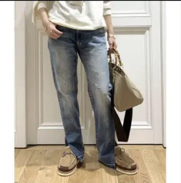 MUSE de Deuxieme Classe SURT 슬릿 데님 팬츠
