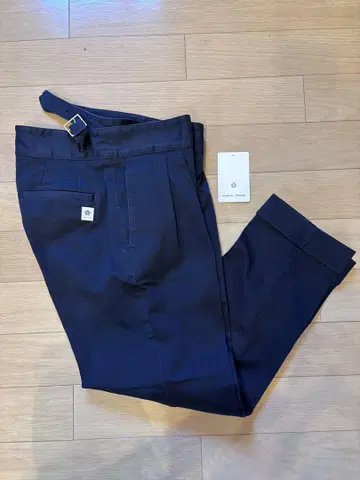 AUXCA TRUNK 네이비 벨트 슬랙스 M