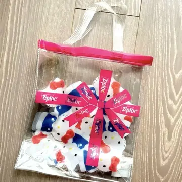 BEAMS COUTURE 헬로키티 x Ziploc 콜라보 토트