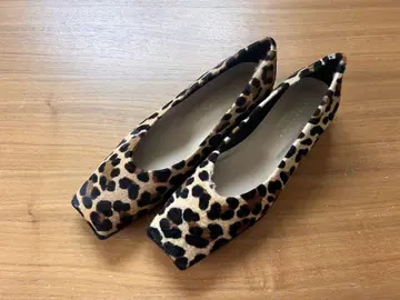 ESTNATION 레오파드 플랫슈즈 size 36