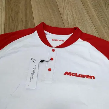 [ 미사용 새상품 ] McLaren Racing 래글런 T셔츠 L사이즈