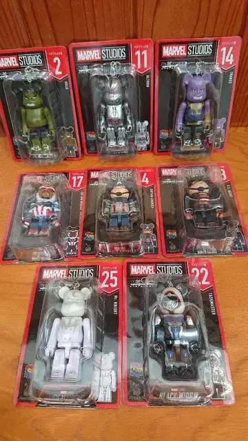 Happy 복권 BE@RBRICK 베어브릭 MARVEL 마블 8종