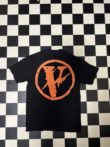vlone fragment 썬더 마크 로고 티셔츠