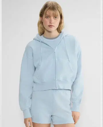 Aritzia Sweatfleece 블루 셋업