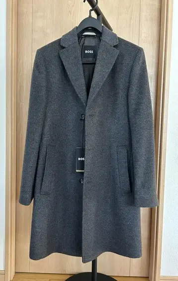 새상품 미사용 HUGO BOSS 체스터 코트 캐시미어 혼방