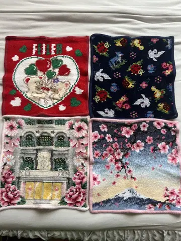 FEILER USED 손수건 4장 세트