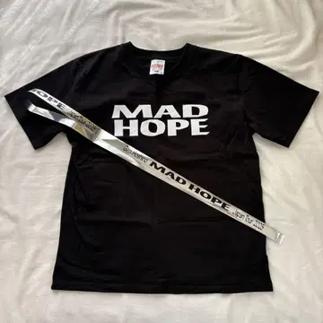 호시노 겐 MADHOPE 티셔츠 은색 테이프