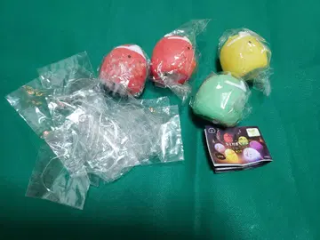 돌격! 히토다마짱 흔들흔들 라이트 가챠 캡슐 토이 4종