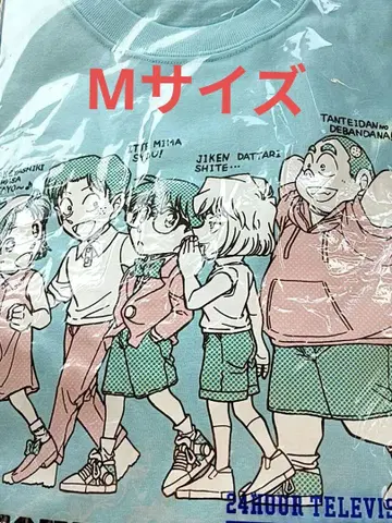 24시간 TV M 차리티셔츠 명탐정 코난 스카이블루