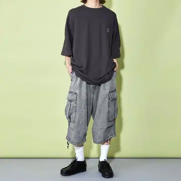 CITEN 유나이티드 애로우즈 데님 크롭 카고 숏팬츠