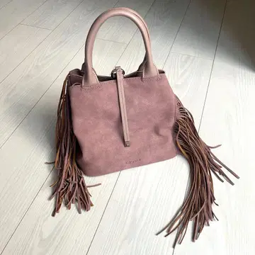 새상품급 LOUNIE 프린지 스웨이드 백