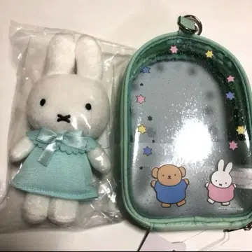 미피 컬러풀 마스코트 파우치 세트 민트
