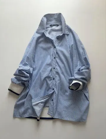 ZARA 리브 스트라이프 셔츠