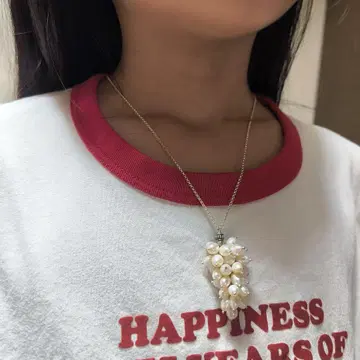 펄 목걸이 실버 925