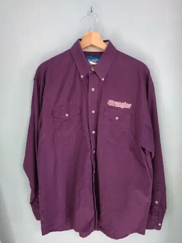 [ Wrangler ] 랭글러 자수 로고 웨스턴 셔츠 L 사이즈